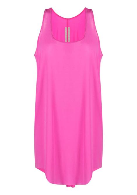 Pink raw-cut asymmetric tank top - women